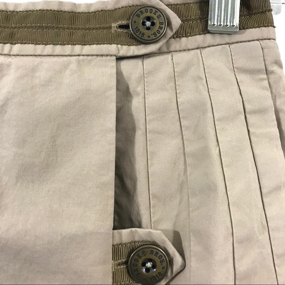 Vintage Brooks Brothers Khaki Stretch Wrap Skirt - Picture 6 of 8